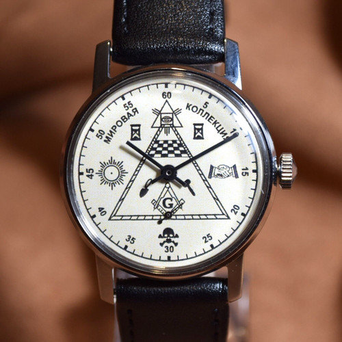 Freimaurer stil uhr - freimaurer,