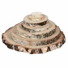 Rindenbrett Birke rund -