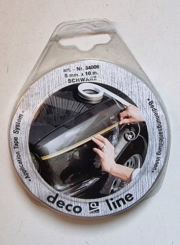 10m zierstreifen 5mm schwarz - 10m,