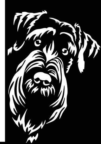 Riesenschnauzer aufkleber - riesenschnauzer,