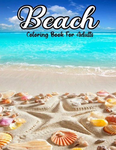 Beach coloring book for - beach,
