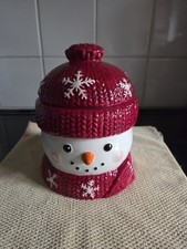 Schneemann Keramik Plätzchen