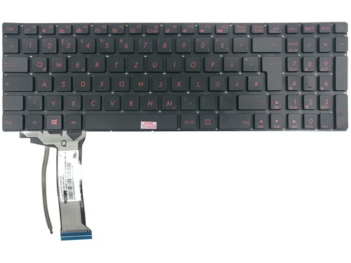 Schwarz rot tastatur - de,