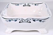 V&B Jugendstil, Quadratische Schüssel, Villeroy & Boch Mettlach, um 1900, #BA75