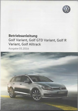 Betriebsanleitung Vw Golf VARIANT, Golf GTD Vatiant, Golf R, Golf Alltrack, DE