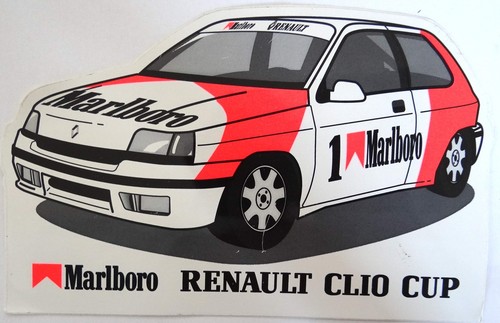 Werbe aufkleber renault clio - werbe-aufkleber,