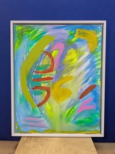 ABSTRAKTES BLUMEN GEMÄLDE