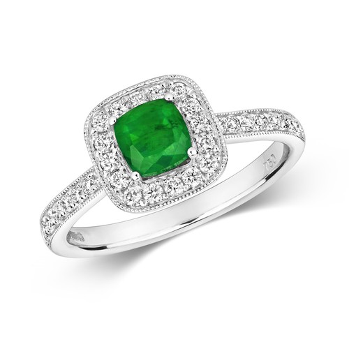 Echter smaragd und diamant - und,