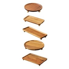 Holzpodest Ständer rustikal dekorativer Holzsteiger für die Theke zu Hause