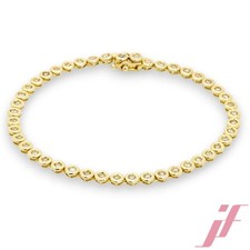 Tennisarmband 585 Gelbgold mit