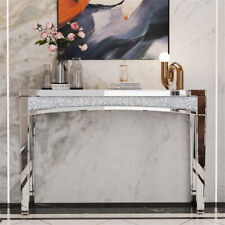 XXL Glänzend Spiegel Konsolentisch Flurtisch Couchtisch Akzenttisch mit Kristall