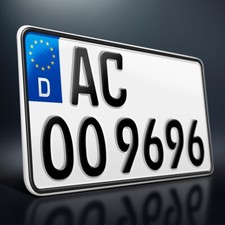 1 Kennzeichen | 255 x 130 mm | Motorrad | Roller | Leichtkraftrad | Traktor 