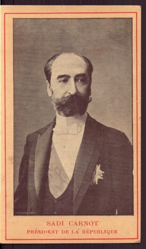 Portraitkarte sadi carnot - ",