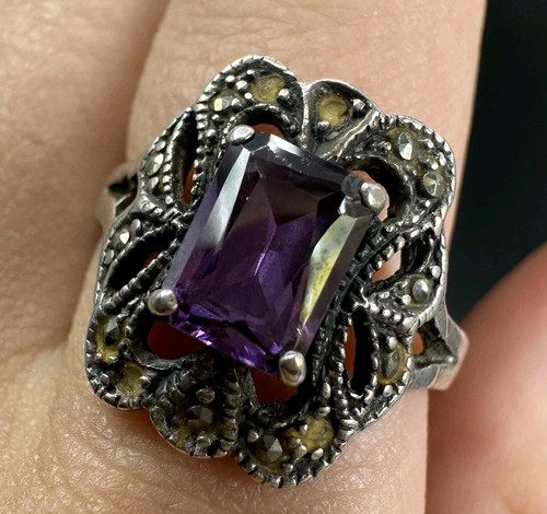 Silber 925 ring amethyst - 925,