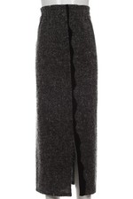 inSein Rock Damen Damenrock Gr. W25 Leder Wolle Grau #nyl29bz