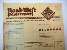 Rechnung Nord West Papierwerk