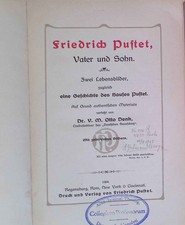 Friedrich Pustet, Vater und Sohn : Zwei Lebensbilder, zugleich eine Geschichte d
