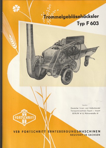 Ddr prospekt veb fortschritt - ddr,