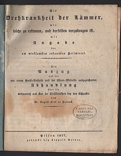 Schafzucht drehkrankheit der - -,