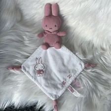 Miffy Nijntje Häschen Hase weiß und rosa Kuscheltuch Schmusetuch Kord ❤️Top
