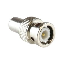 BNC Adapter Stecker auf Chinch RCA Buchse Kupplung weiblich vergoldet