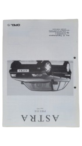 Opel astra prospekt preisliste - prospekt,