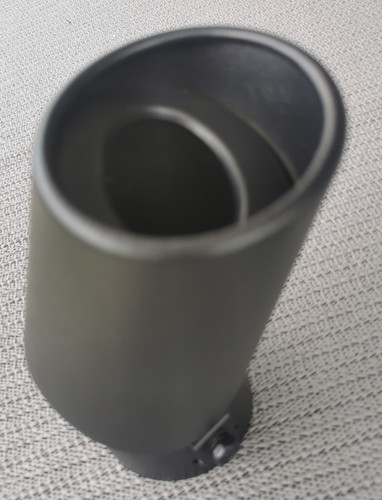 Auspuffblende endrohr gebogen - auspuffblende,