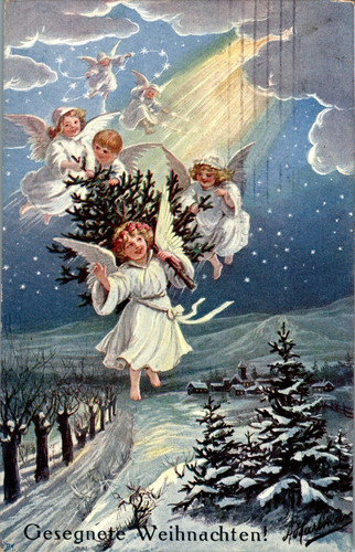Weihnachten fröhliche - ak,