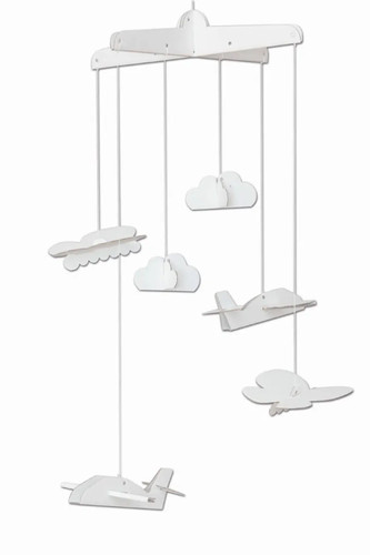 Papiermobile wolken basteln - papiermobile,