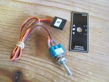 Graupner 2 Kanal Schaltmodul kurz 3 - stufig Schalter 5 polig mit Blende 4151