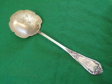 Rokoko Gründerzeit großer Vorleger Einvorleger 25 cm  in Echtsilber 800er TOP !