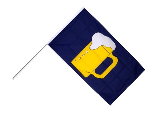 Stockflagge stockfahne bier - stockfahne,