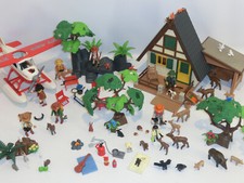 Playmobil Abenteuer Set Wald Forsthaus 4207 Waldtiere Wasserflugzeug 3866