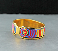 MICHAELA FREY WILLE Hundertwasser - Eleganter Designer ARMREIF mit EMAILLE