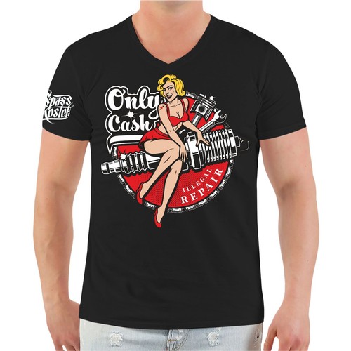 Herren shirt oldschool motiv - herren, t-shirt