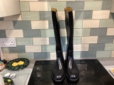 Aigle Stiefel schwarz Gummi