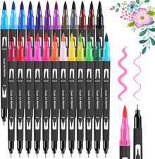 Dual Brush Pen Set - 24 Farben