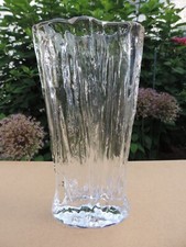 VINTAGE PEILL VASE SERIE MADRAS BLEIKRISTALL MUNDGEBLASEN EIS OPTIK