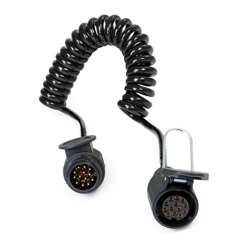 Wiltec poliges spiralkabel - wiltec, 13-poliges