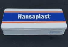 vintage Blechdose Hansaplast Sprechstundenpackung ca. 24x10x4cm - Dose