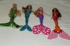 4 x Barbie Meerjungfrau Puppe