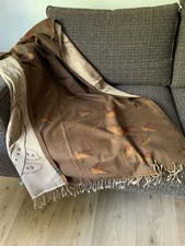 Luxus Decke - Vintage - Motiv Wildenten - Rückseite Codello - L 135 x B 93 cm