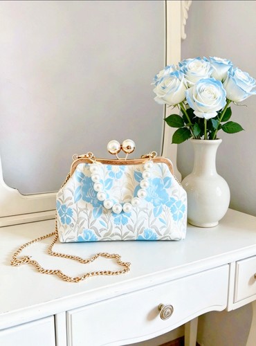 Handarbeit handtasche bestickt - handtasche,