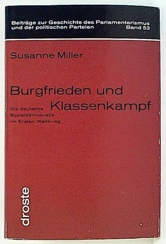 Burgfrieden und klassenkampf - burgfrieden,