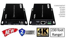 Hdbaset 4K HDMI Extender Set Über Einzel CAT5e Oder CAT6 60hz Ultrahd Yuv 4:4 :