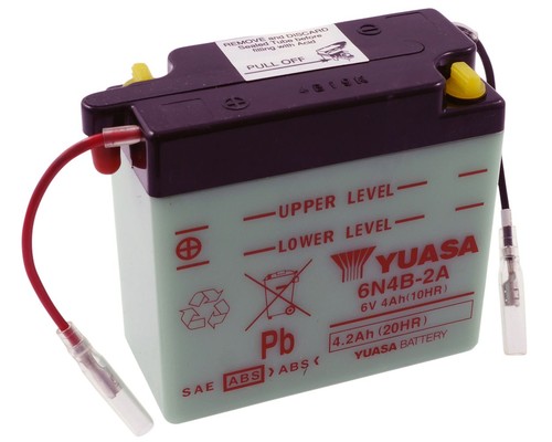 Batterie yuasa 6n4b ohne - 6v,