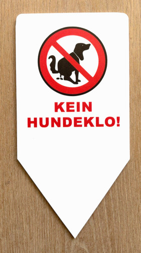 Einstecker kein hundeklo - einstecker,