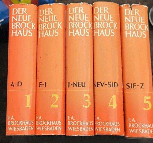 Brockhaus 1968 5 bände - brockhaus,