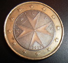 1 Euro Münze Malta 2008 mit