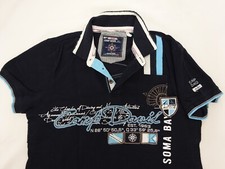 Camp David Shirt Aquanaut Kurzarm Nacht blau mit türkis Gr. XL